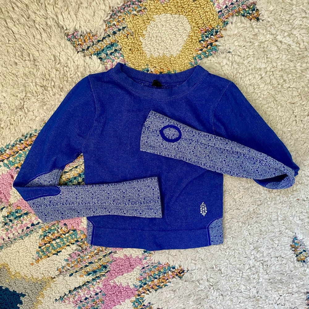 Free People Movement Active long sleeve cropped top